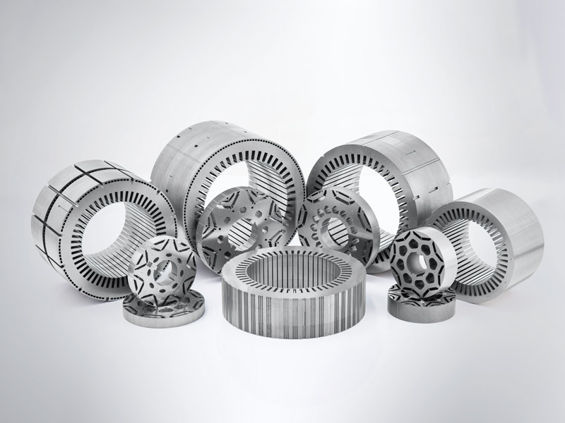 자동차 모터 고정자 및 회전자 코어